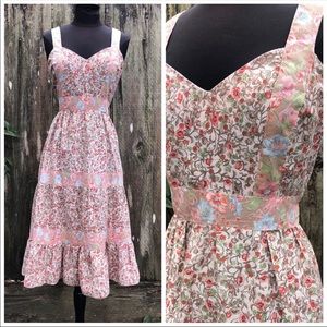 vintage bohemian 70’s dress